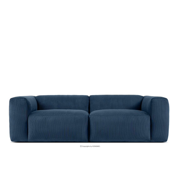 Sofa chmurka do salonu sztruks granatowa BUFFO