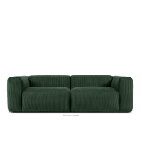 Sofa chmurka do salonu sztruks ciemny zielony BUFFO