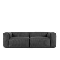 Sofa chmurka do salonu sztruks szara BUFFO