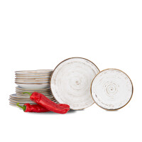 Serwis obiadowy polska porcelana Nostalgia White dla 6 os. ALUMINA