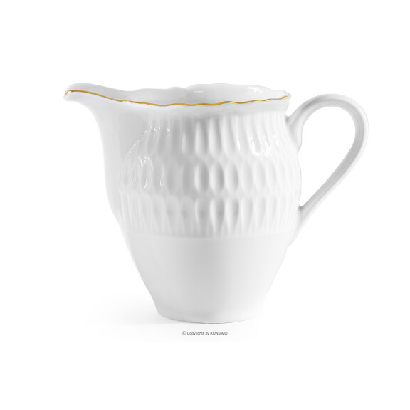 Mlecznik z porcelany złota linia SOFIA ZŁOTA LINIA