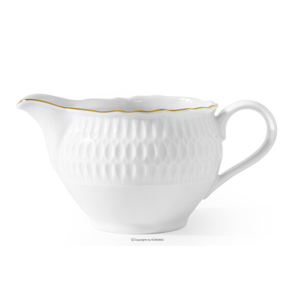 Sosjerka z porcelany złota linia SOFIA ZŁOTA LINIA