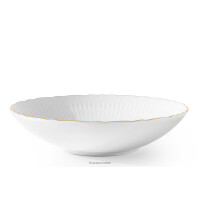 Talerz głęboki z porcelany złota linia SOFIA ZŁOTA LINIA