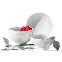 Salaterka z porcelany biały 6 szt. SOFIA