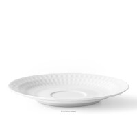 Spodek do filiżanki / bulionówki z porcelany biały SOFIA