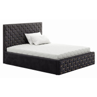 Łóżko 140x200 Tapicerowane BOSS 1 + Pojemnik | Tkaniny i Kolory Do Wyboru