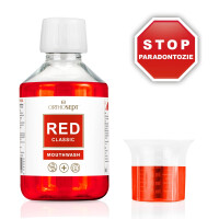 ORTHOSEPT RED Classic - Medyczny płyn do płukania jamy ustnej z chlorheksydyną 0,05%-0,20% - 200ml