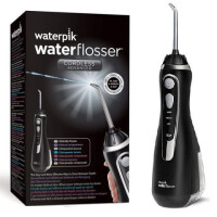 WATERPIK WP-562 EU Cordless Advances - Czarny bezprzewodowy irygator dentystyczny z etui + 4 końcówki