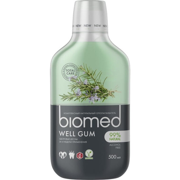 BIOMED Well Gum - płyn do płukania jamy ustnej wzmacniający dziąsła 500ml