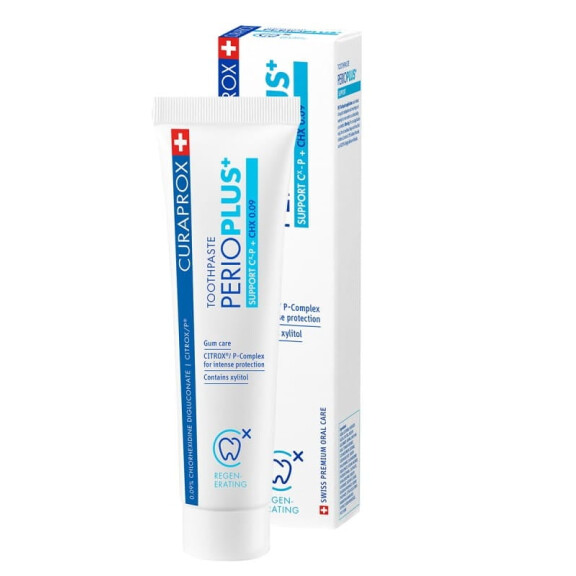 Curaprox Perio Plus + Support - Pasta do zębów z CHX 0,09% i kompleksem CITROX® / P
