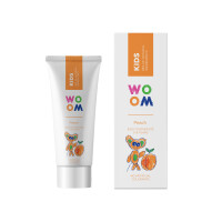WOOM Kids Peach 3-8 naturalna pasta do zębów dla dzieci 50 mlE1 termin 12/2024