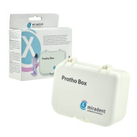 Miradent ProthoBox - Szczoteczka do protez i pudełko na protezę, aparat ortodontyczny