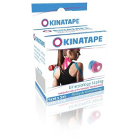 AURA HERBALS Kinatape - plastry do kinesiotapingu - kolor beżowy (5 m x 5 cm)