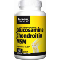 JARROW FORMULAS Glukozamina, Chondroityna i MSM (240 kaps.)