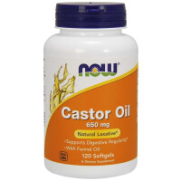 Castor Oil - Olej Rycynowy 650 mg (120 kaps.)