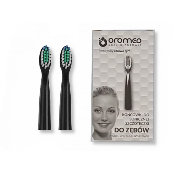 KOŃCÓWKI DO SZCZOTECZEK ORO-SONIC BASIC BLACK