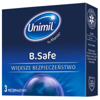 Unimil B.Safe lateksowe prezerwatywy 3szt (P1)