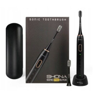 Szczoteczka Soniczna SHONA Pro Black 15 trybów pracy 2 końcówki