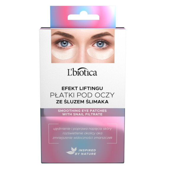 L'BIOTICA HOME SPA L'BIOTICA Hydrożelowe płatki pod oczy ze Śluzem Ślimaka Odmładzające 3 pary