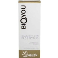 BIO2YOU nawilżający scrub do twarzy z aloesem, olejem kokosowym, rumiankiem i rokitnikiem 75 ml
