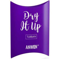 ANWEN Turban Dry It Up z wiskozy bambusowej w kolorze fioletowym