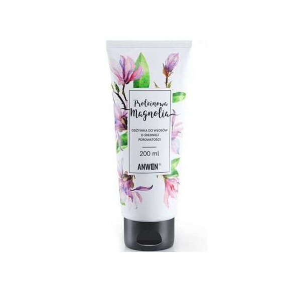 ANWEN odżywka do włosów o średniej porowatości PROTEINOWA MAGNOLIA, 200 ml