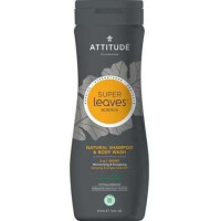 Attitude SUPER LEAVES szampon i żel do mycia ciała dla mężczyzn z wyciągiem z żeń-szenia, 473 ml
