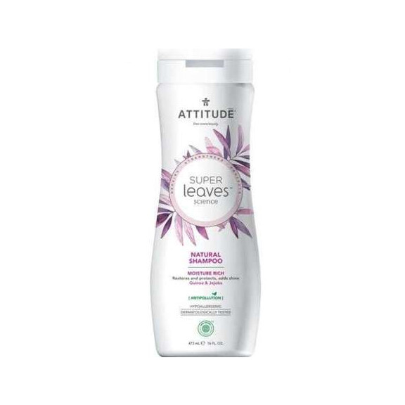 Attitude SUPER LEAVES intensywnie nawilżający szampon do włosów z olejem jojoba i Quinoa, 473 ml