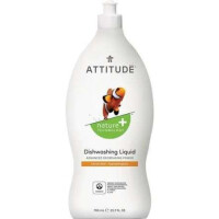 Attitude płyn do mycia naczyń Skórka Cytrynowa, 700 ml