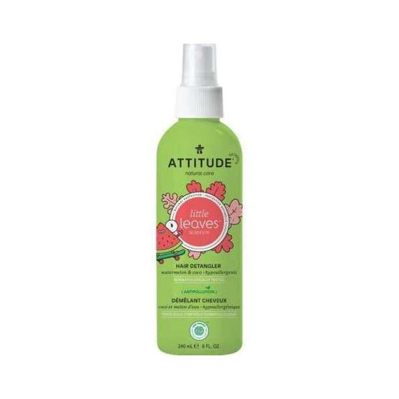 Attitude LITTLE ONES pielęgnacyjny spray do włosów dzieci ułatwiający rozczesywanie ARBUZ I KOKOS, 240 ml