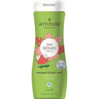 Attitude LITTLE LEAVES szampon i żel do mycia ciała dla dzieci Arbuz i Kokos, 473 ml