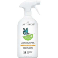 Attitude Eco Cleaner spray do szyb, okien i luster o zapachu skórki cytrynowej, 800 ml