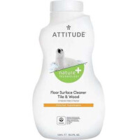 Attitude Eco Cleaner płyn do mycia podłóg Drewno i Terakota o zapachu skórki cytrynowej, 1,05 l
