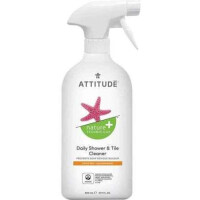 Attitude Eco Cleaner Kabina Pysznicowa spray do codziennego czyszczenia kabin prysznicowych Skórka Cytrynowa, 800 ml