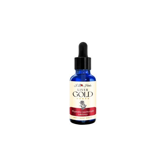 I LOVE HERRBS - LIVER Gold Drops WĄTROBA I PĘCHERZYK ŻÓŁCIOWY (50 ml)