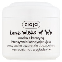 Ziaja Kozie Mleko maska do włosów intensywnie kondycjonująca z keratyną włosy szorstkie bez połysku 200ml (E1)