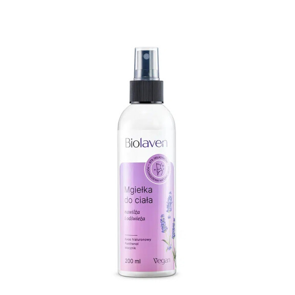 BIOLAVEN Mgiełka do Ciała z Kwasem Hialuronowym, Nawilżenie Skóry 200ml