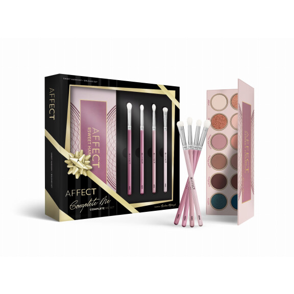 AFFECT Complete Me ZESTAW paleta Sweet Harmony + pędzle 4 szt.