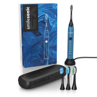 Smilesonic EX Blue - Szczoteczka soniczna z 4 końcówkami w zestawie
