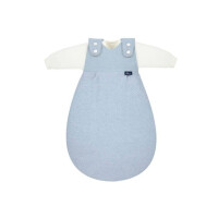 ALVI Baby-Mäxchen, Śpiworek -tkanina specjalna - 3-częsciowy Quilt aqua 62/68