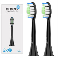 Końcówki do Szczoteczki Sonicznej OMEO +365 - 2 szt - czarne
