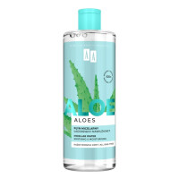 AA ALOES 100% aloe vera extract Płyn micelarny łagodząco-nawilżający 400 ml