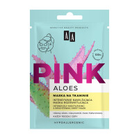 AA ALOES AA Aloes Pink Intensywnie nawilżająca maska rozświetlająca na tkaninie 18 ml