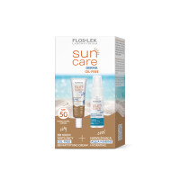 FLOSLEK - Zestaw SUN CARE Derma Oil-free CITY BB Krem matujący oil-free SPF 50 + COOL Nawilżająca AQUA MARINE