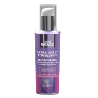BIOVAX Ultra Violet Intensywnie nawilżające serum tonujące na noc do włosów blond i siwych 100 ml