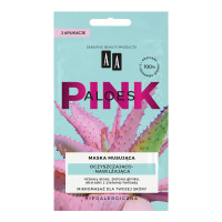 AA Aloes Pink oczyszczająco- nawilżająca maska musująca 2x4g
