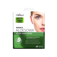 L'BIOTICA Home SPA L'BIOTICA Maska aloesowa na tkaninie - oczyszcza i regeneruje 23 ml