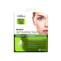 L'BIOTICA Home SPA L'BIOTICA Maska witaminowa C+E na tkaninie - odmładza i witalizuje 23 ml