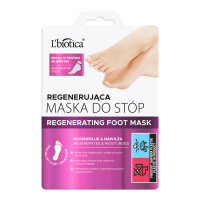 L'BIOTICA Home SPA L'BIOTICA Maska regenerująca do stóp w postaci nasączonych skarpetek