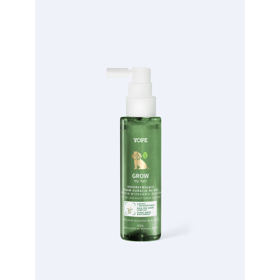 YOPE Wcierka do skóry głowy GROW my hair 110ml( Rozgrzewające serum-kuracja na noc GROW my hair)